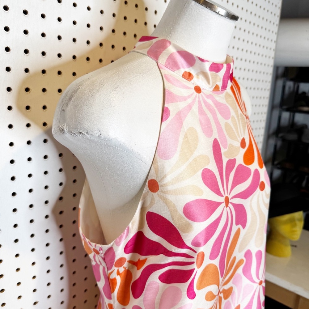 Hutch‎ | NWT Jones Halter Mini Dress, Mod Psychedelic Retro 70's Vibes Sz. M - Picture 3 of 12